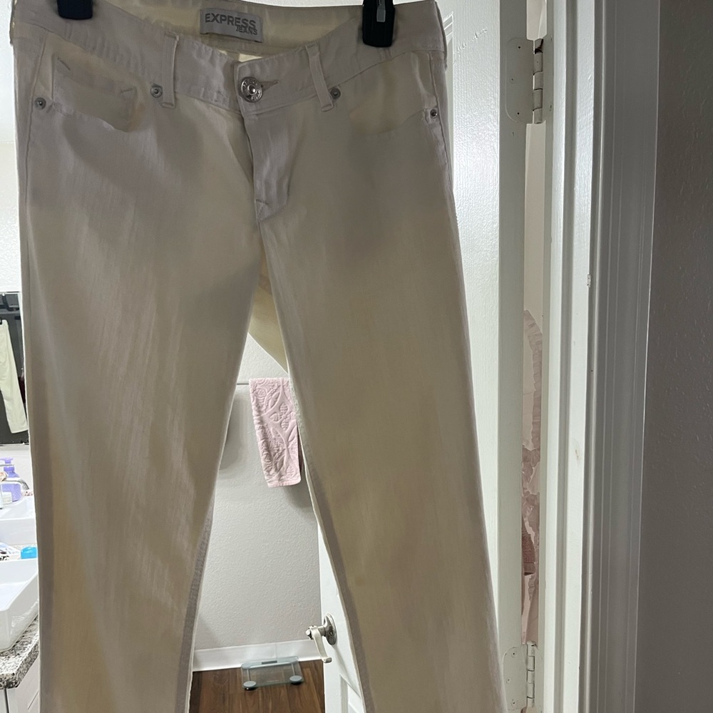 Express Stella cropped skinny jeans